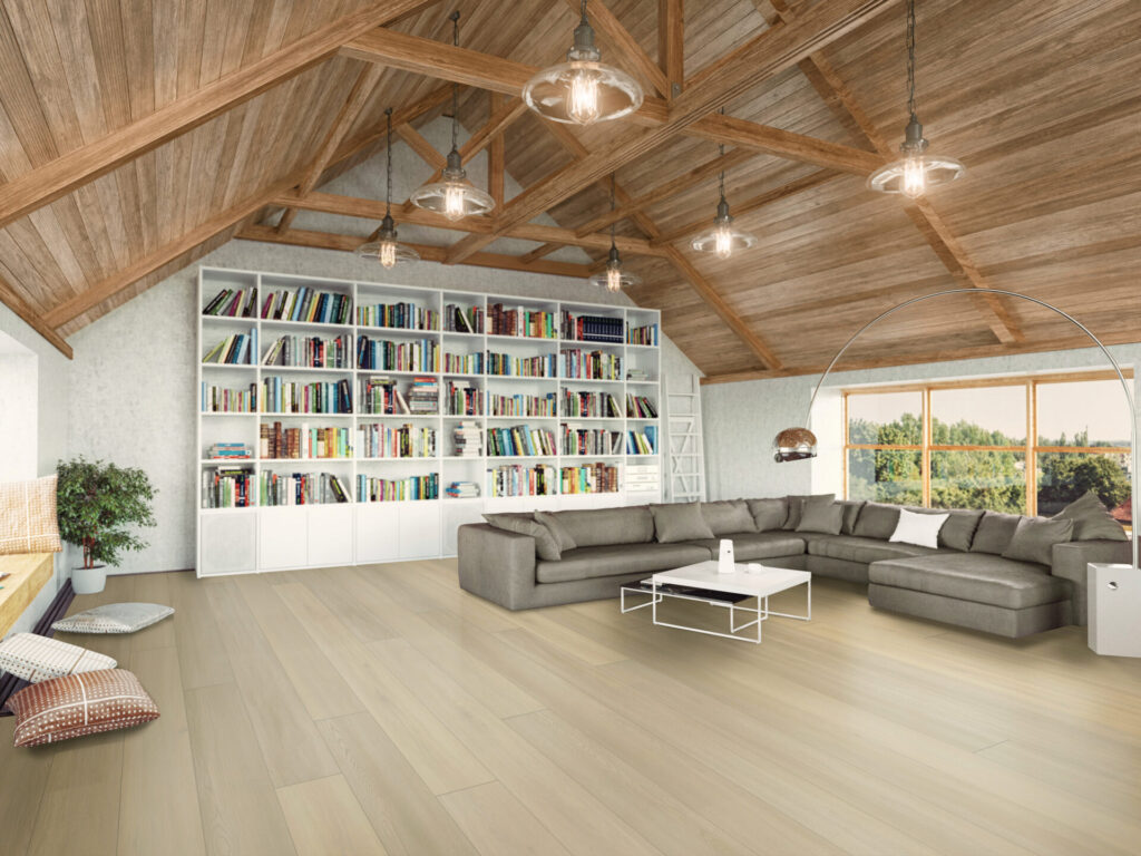 Dawn Patrol in Open Living Room - Pierce Flooring
